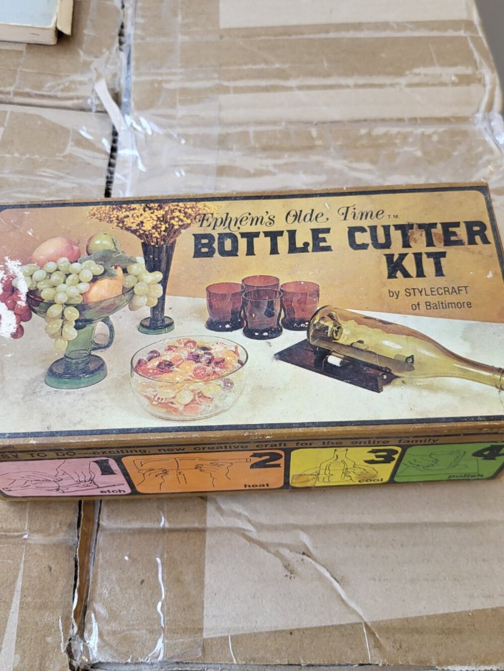 Vintage Glass Bottle Cutter Cutting Kit Stylecraft USA Original Box SEE DESC. BE